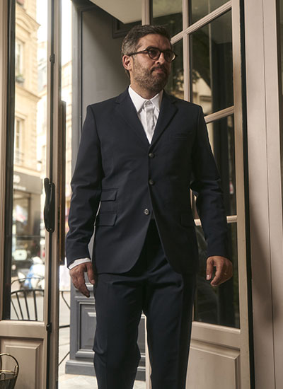 Veste de costume bleue Concorde pour homme