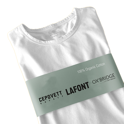 Tee-shirt en coton bio blanc Positive Impact Lafont