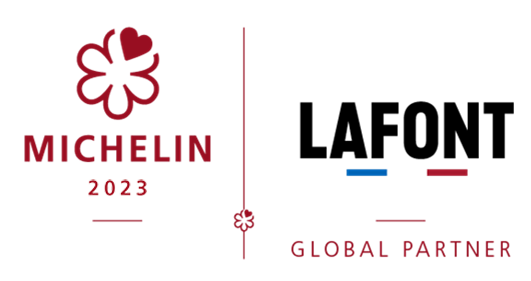 Logo Lafont x Guide MICHELIN, cobranding 2023