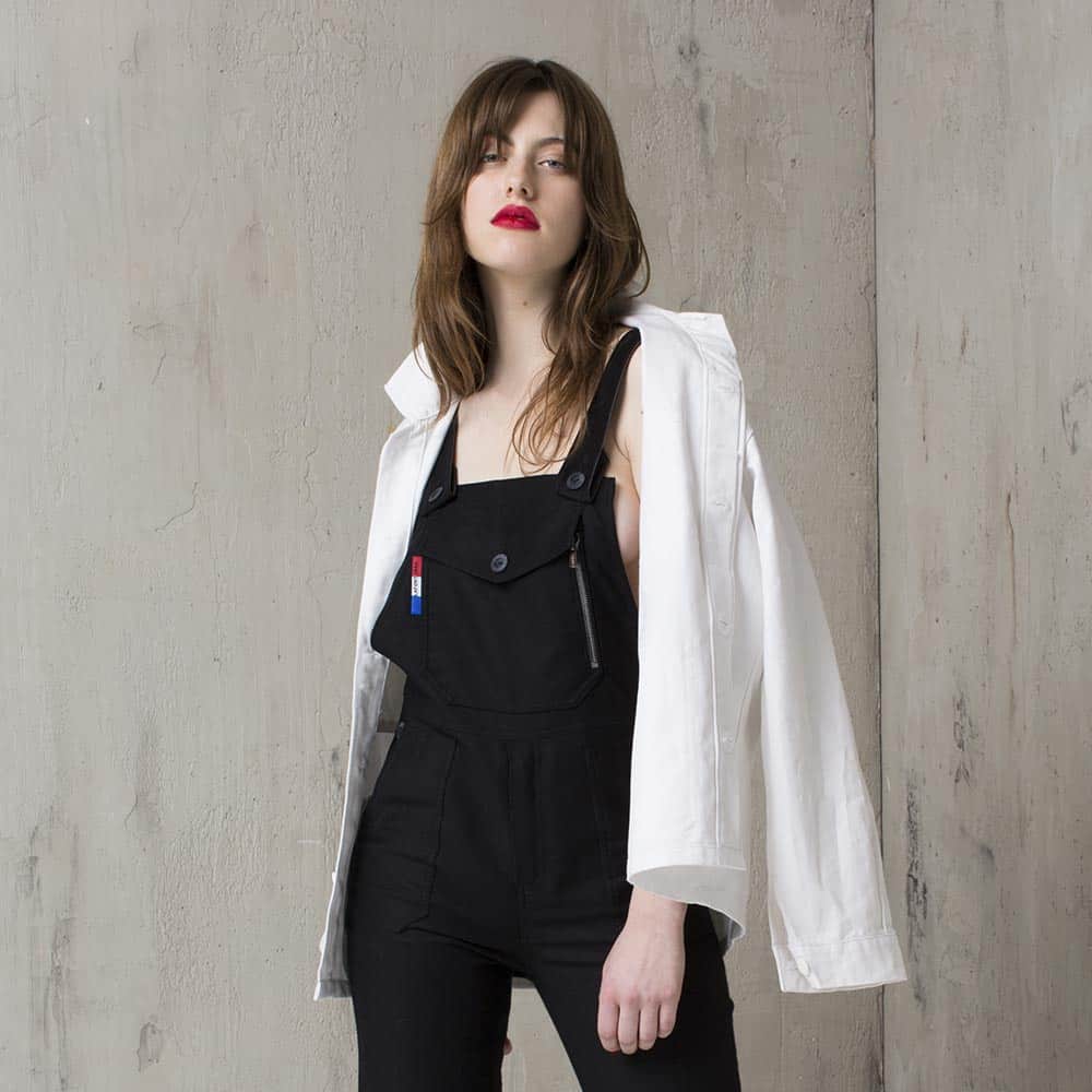 Ungebleichte Tiretaine-Jacke aus Bio-Baumwolle und recyceltem Polyester