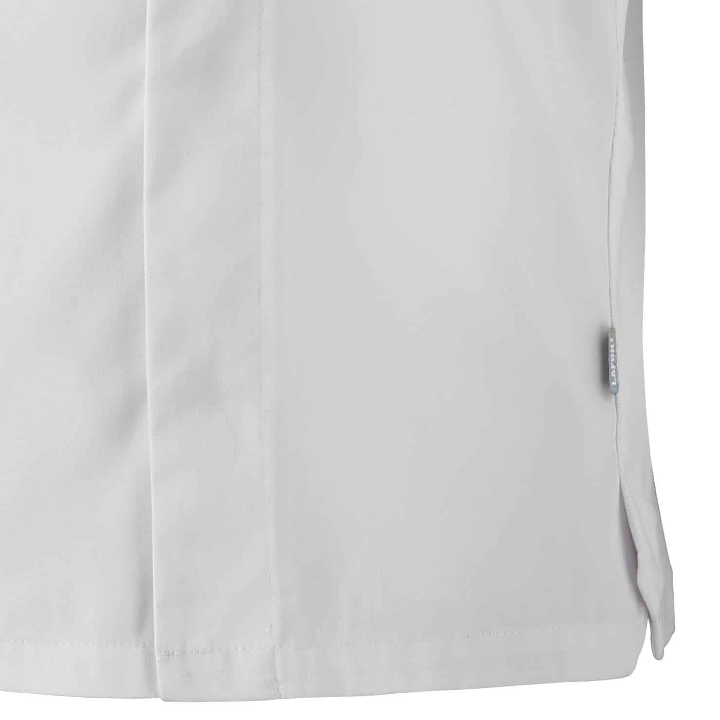 Zoom bas Veste BASIL manches longues homme blanche.