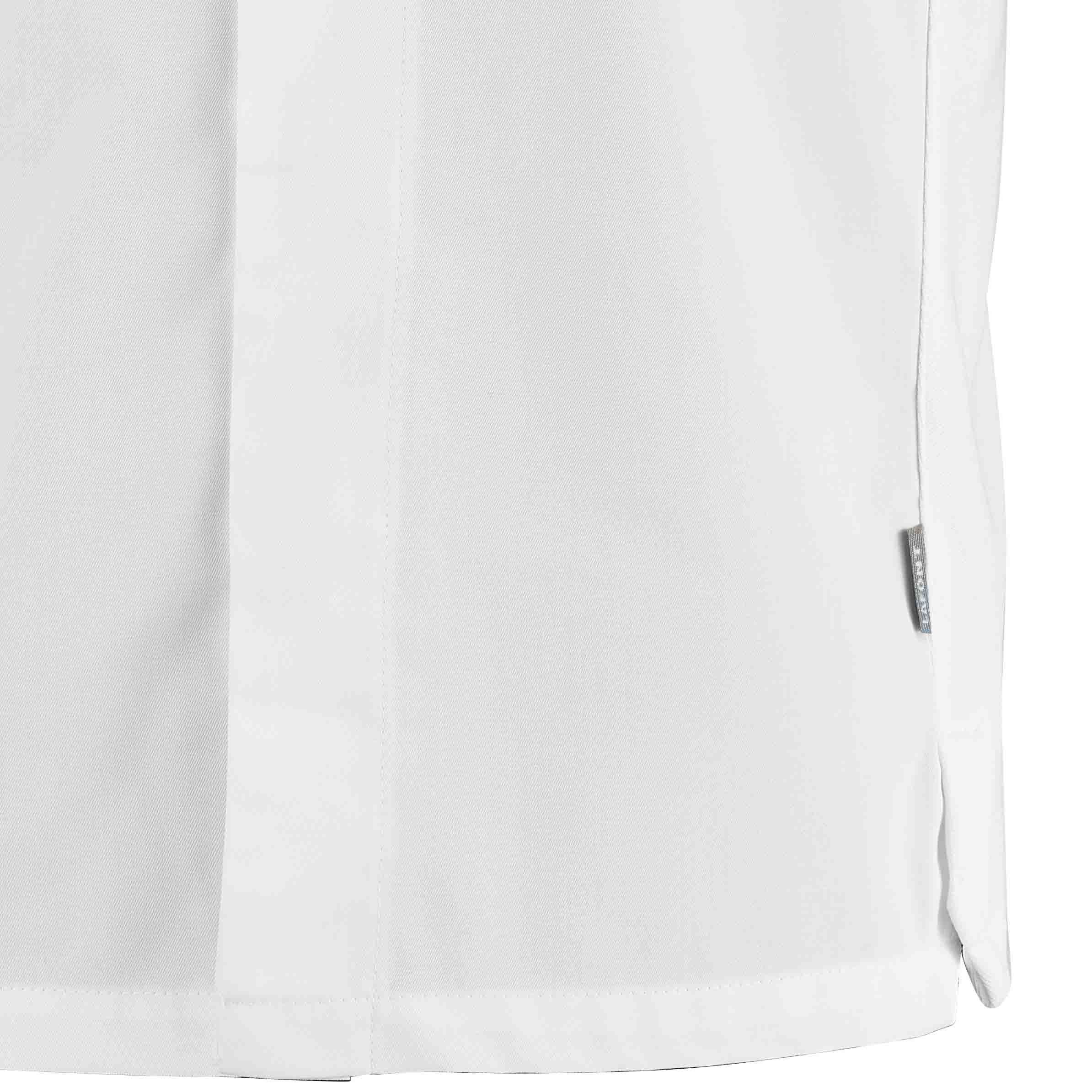 Zoom bas Veste BASIL manches courtes homme blanche.