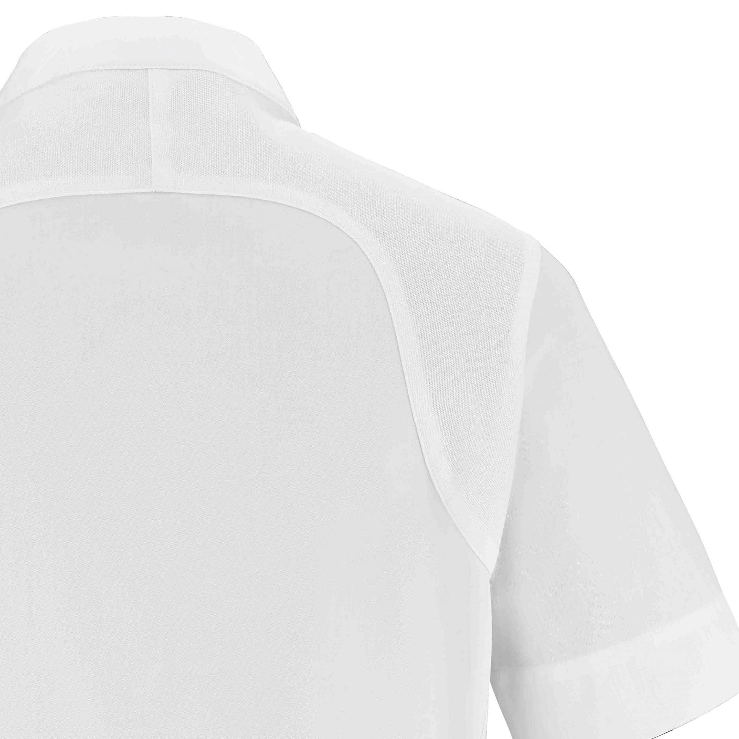 Zoom dos Veste BASIL manches courtes homme blanche.