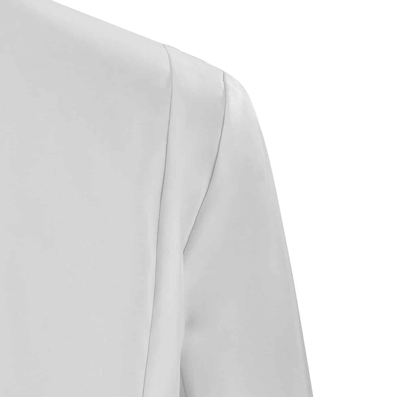 Zoom épaule de la Veste CRISTAL femme blanche.