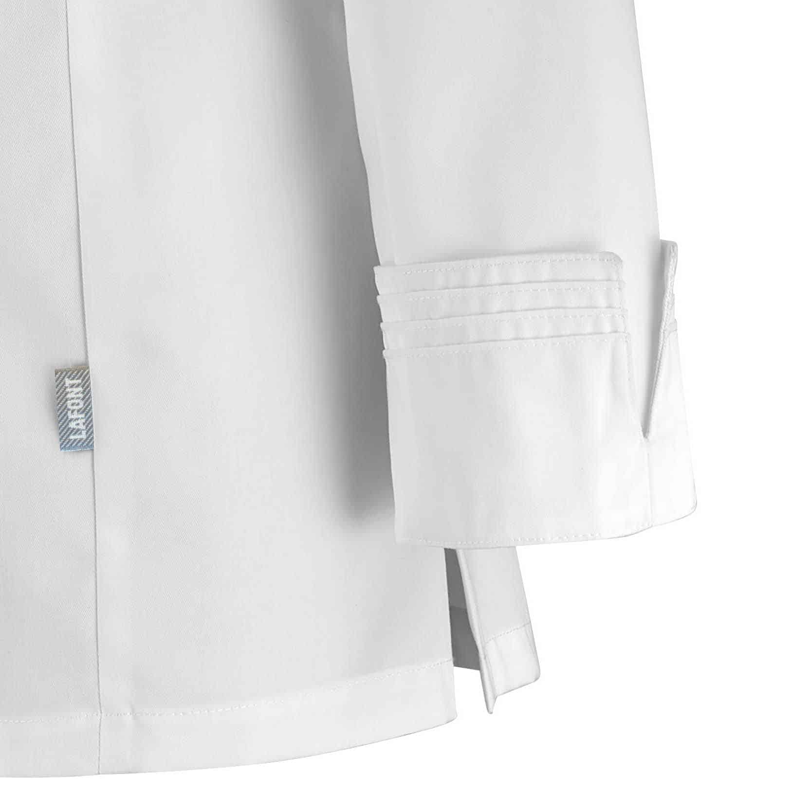 Zoom bas de manche Veste CRISTAL femme blanche.