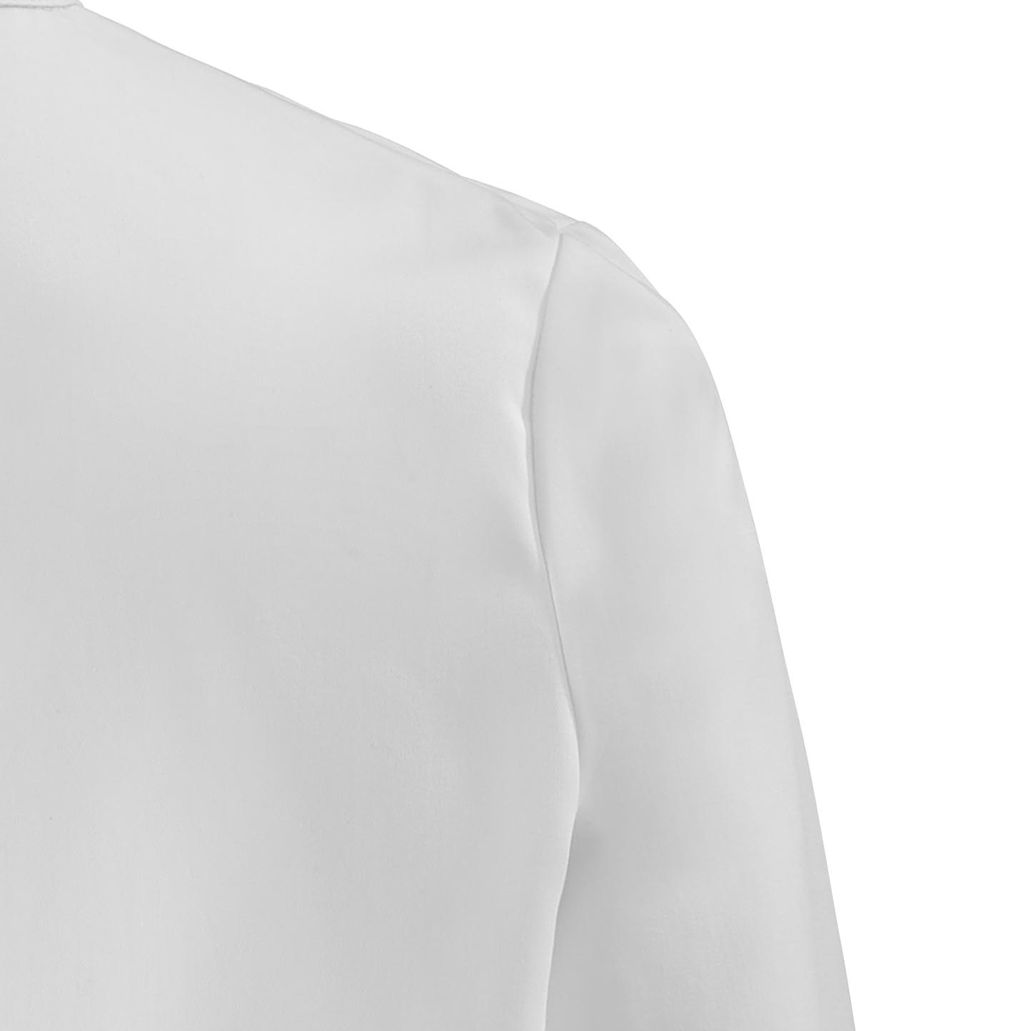 Zoom épaule Veste CRISTAL homme blanche.