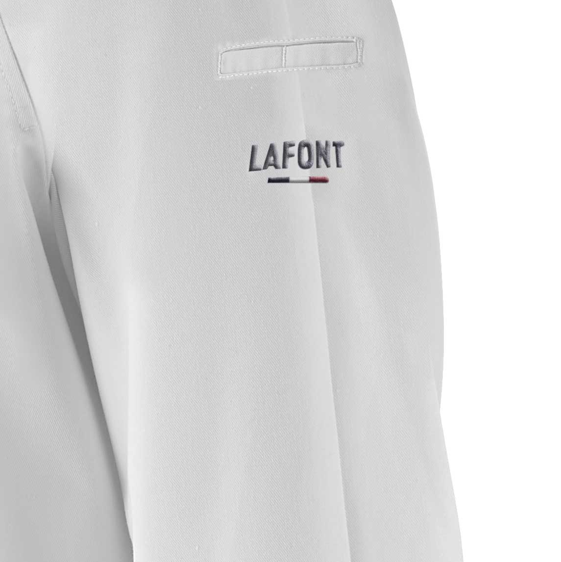 Zoom manche Veste EFFERVESCENCE homme blanche.