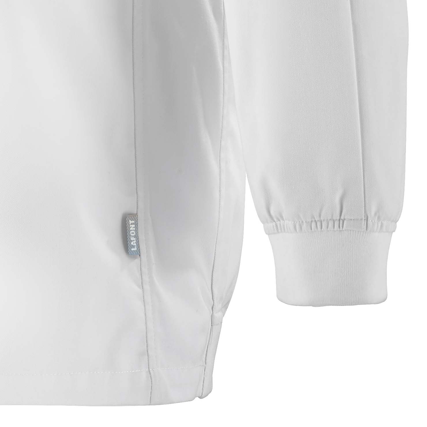 Zoom poignet Veste EFFERVESCENCE homme blanche.