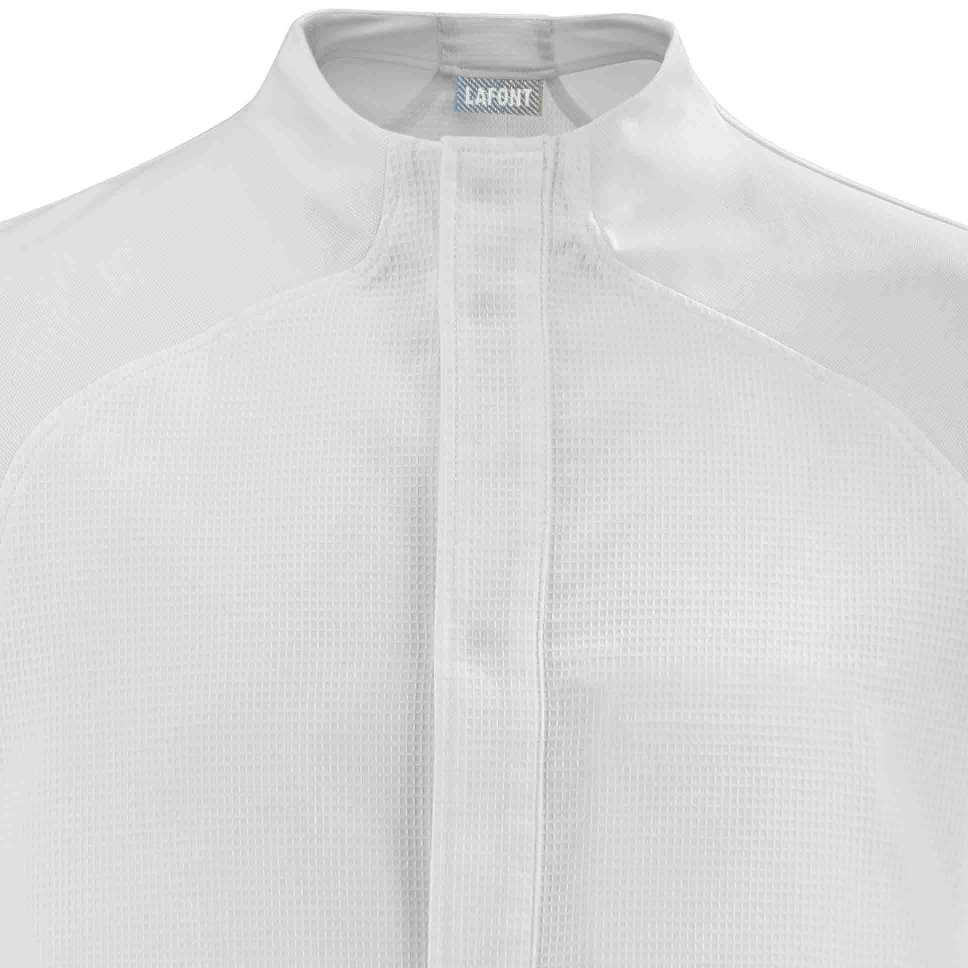 Zoom col Veste FRENESIE homme blanche.