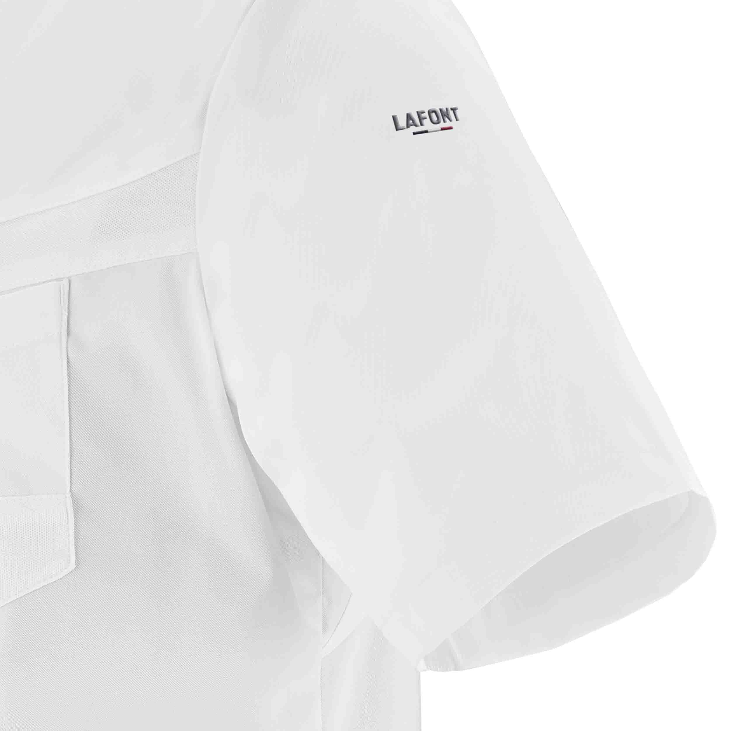 Zoom manche Veste LEMONGRASS homme manches courtes blanche.
