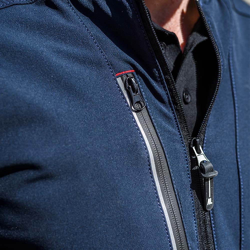 Bombers MOW Marine Noir - Poche poitrine zip étanche