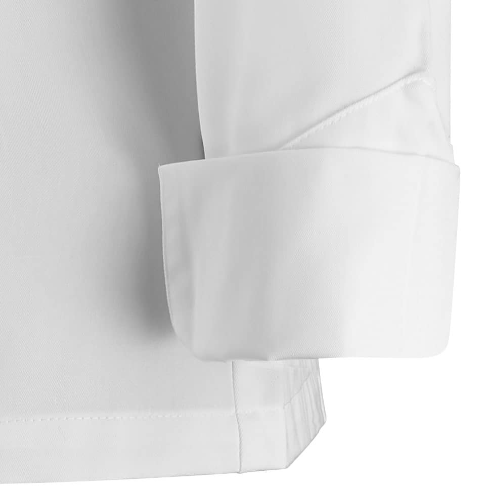 Zoom manche Veste NUTMEG femme blanche.