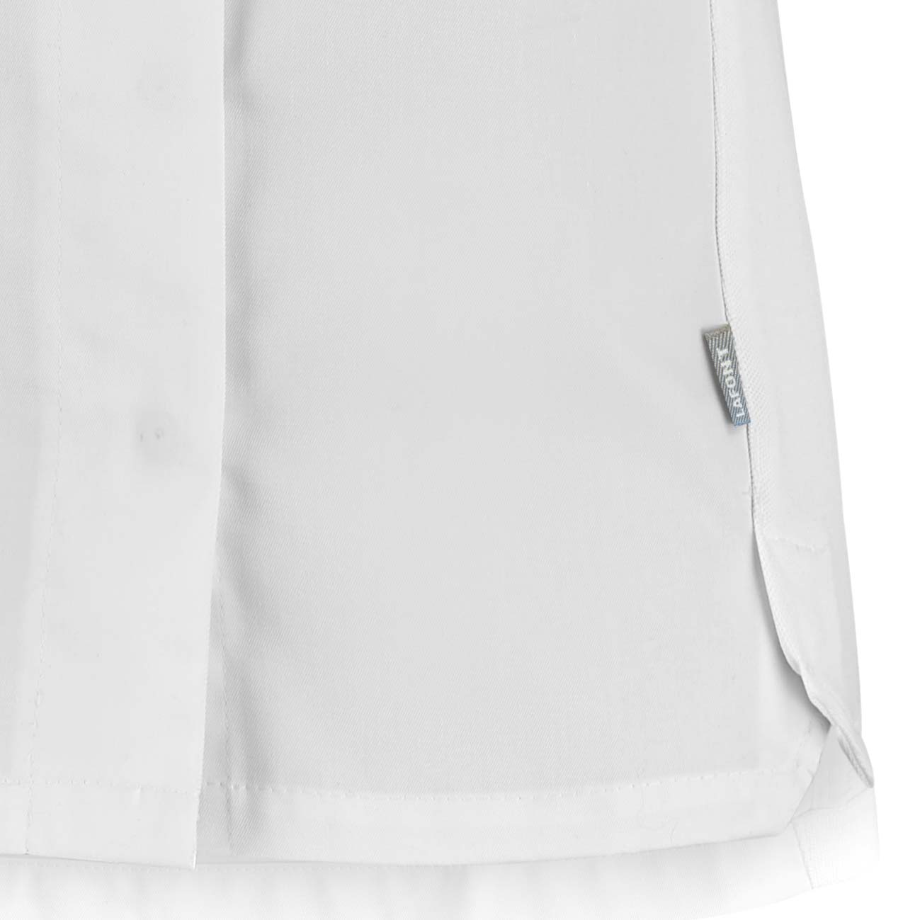 Zoom bas Veste PEPPER femme manches courtes blanche.