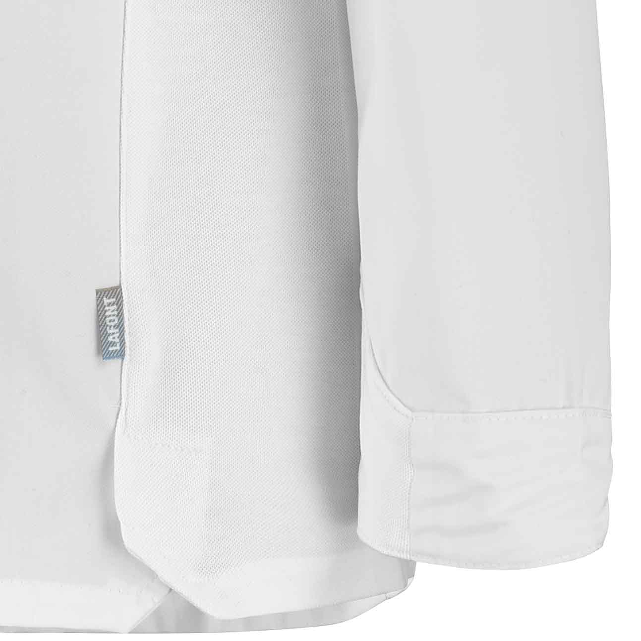 Zoom bas de manche de la veste de cuisine Pepper blanche
