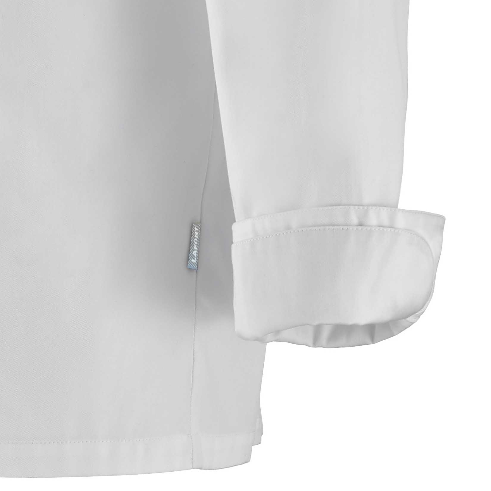 Zoom manche Veste PLATINE homme blanche.