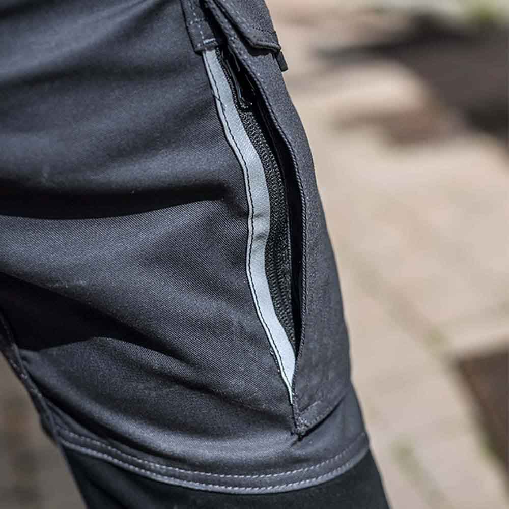 Zoom poche Pantalon RULER L3 homme charcoal noir.