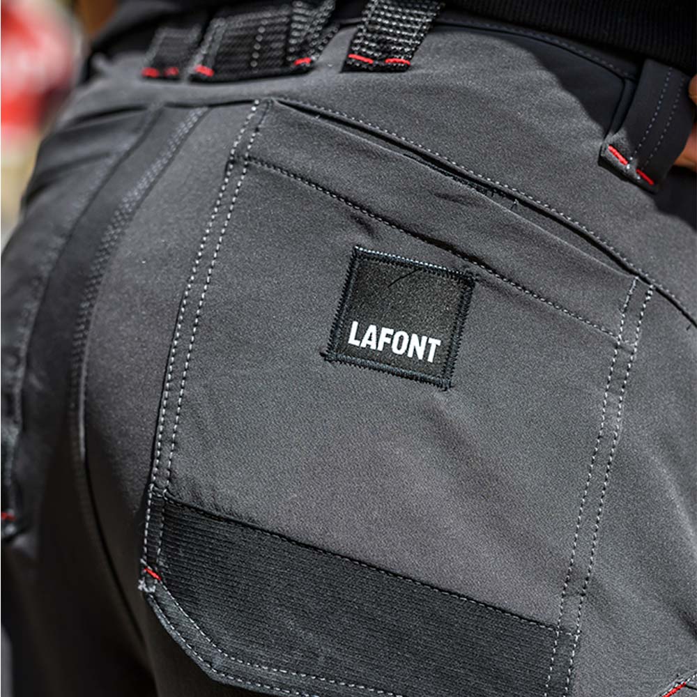 Zoom dos Pantalon RULER homme charcoal noir.