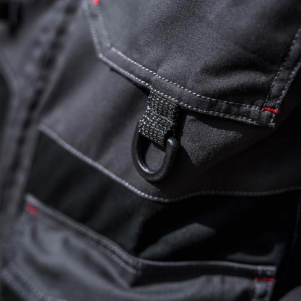 Zoom porte-anneau Blouson SHEAR homme gris charcoal.