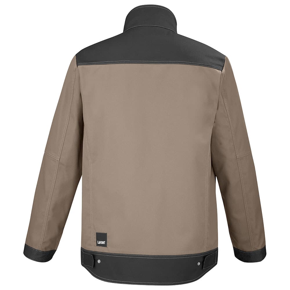 Dos du blouson de travail SHEAR de la gamme Work Attitude 3, couleur beige