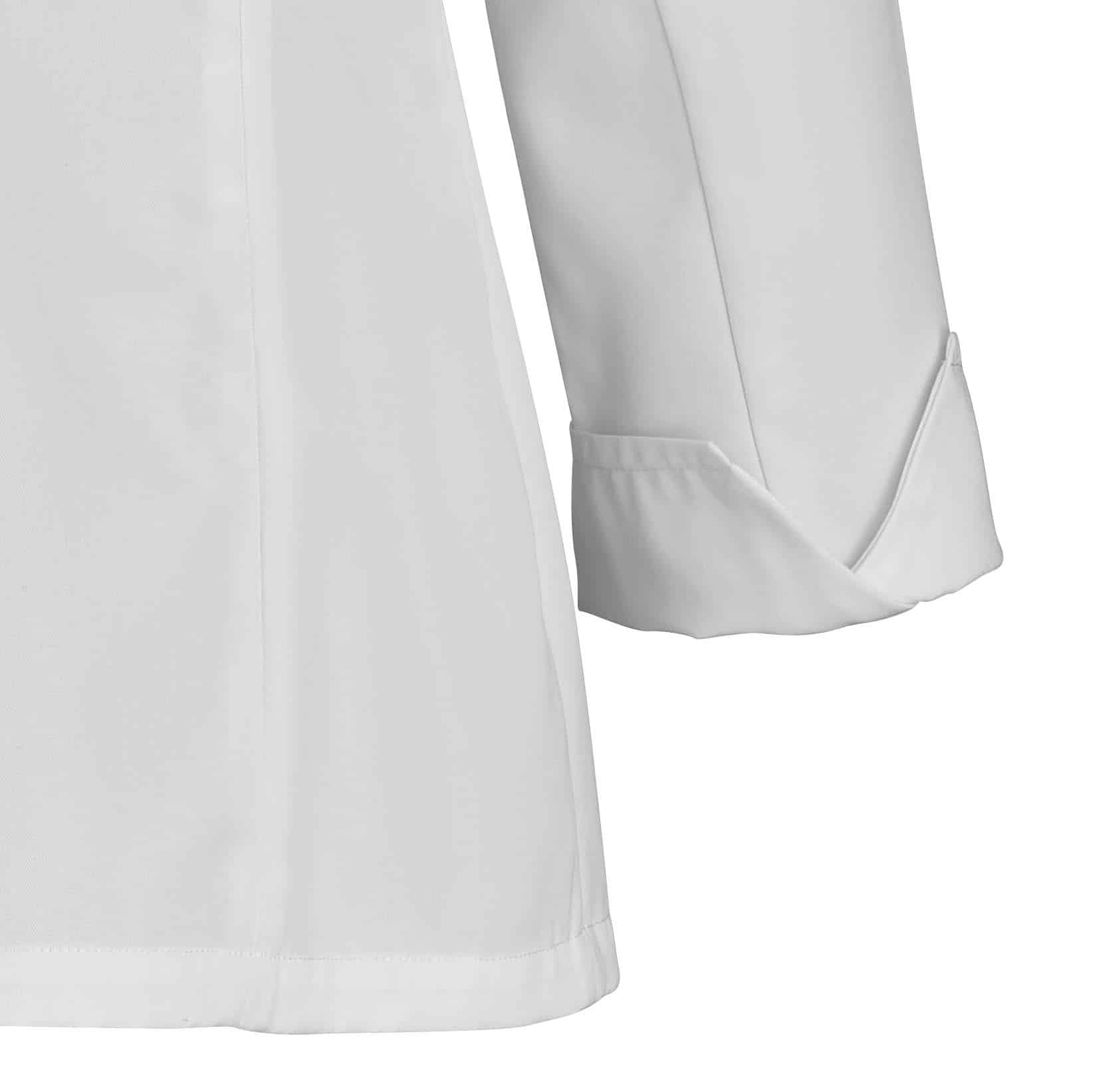 Zoom manche Veste TITANE femme blanche.