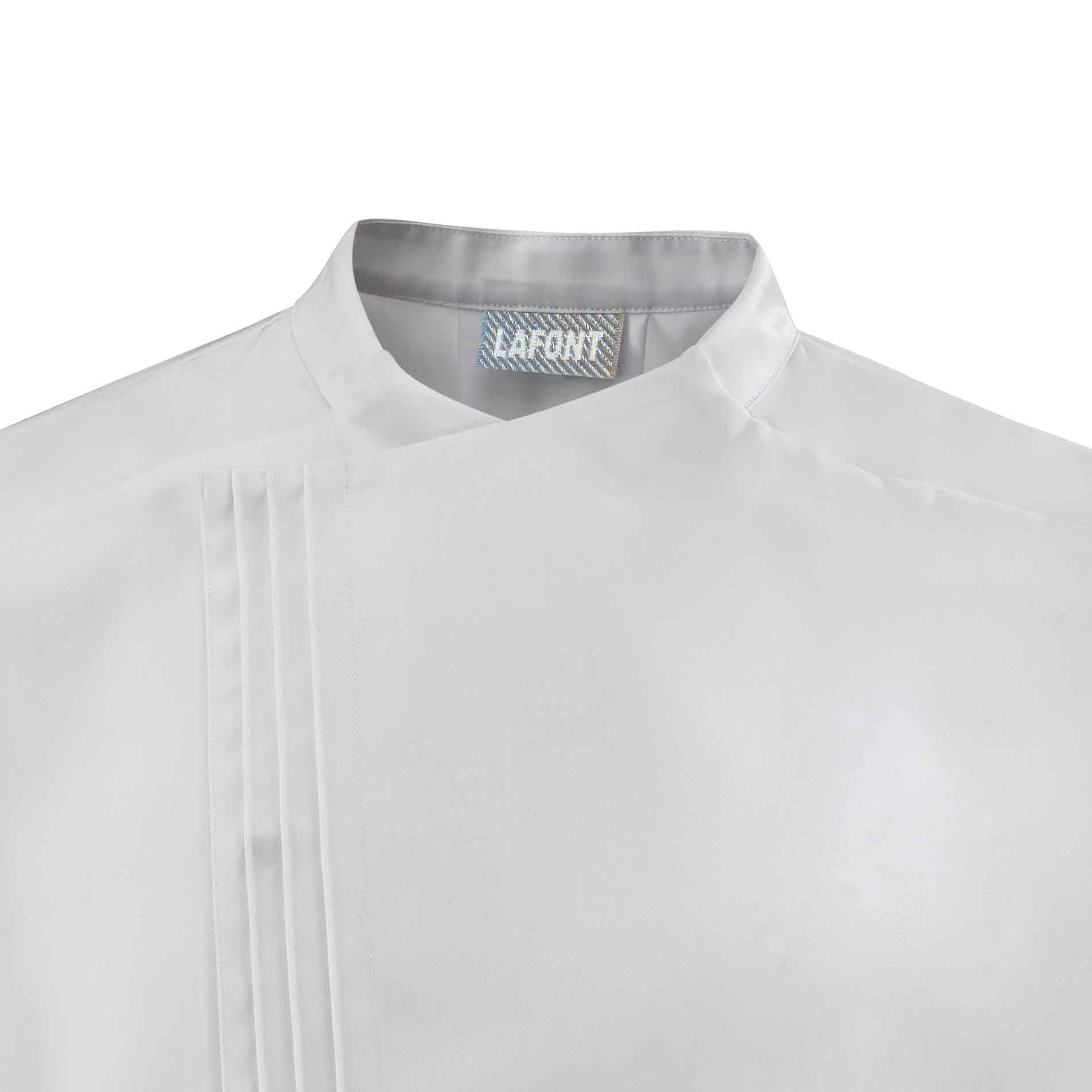 Zoom col Veste TITANE homme blanche.