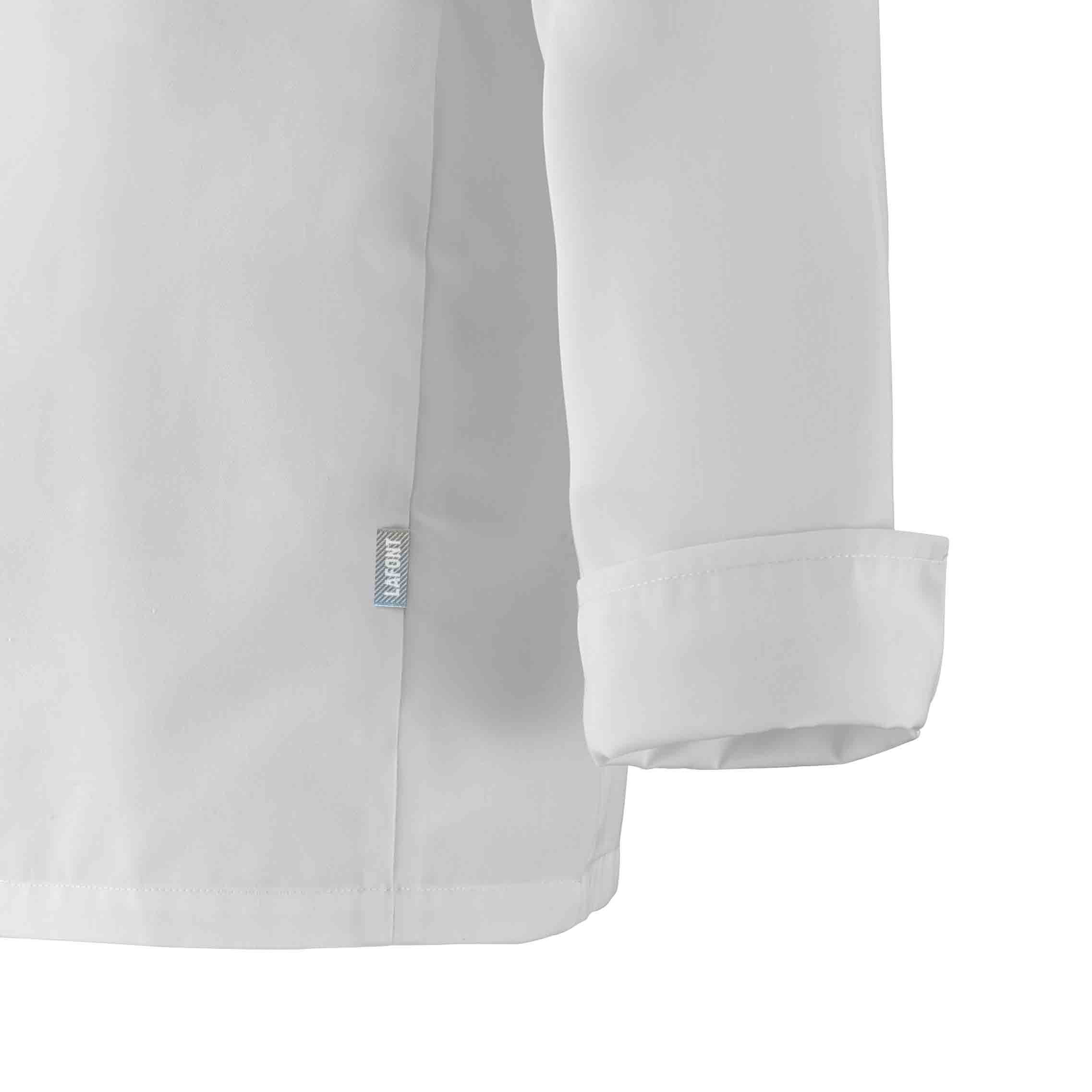 Zoom manche Veste TITANE homme blanche.