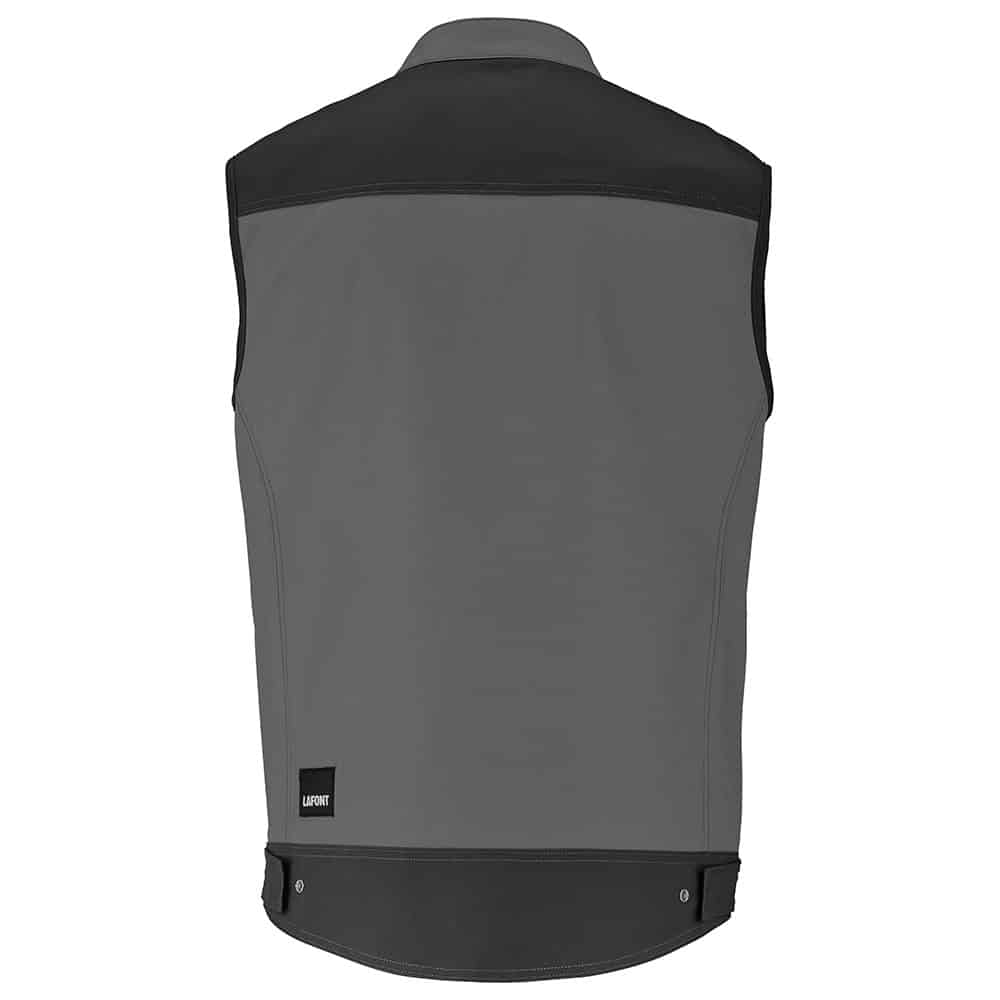 Gilet de travail sans manche TROWEL de la gamme Work Attitude 3 couleur gris